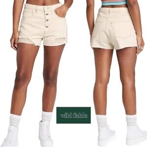 WILD FABLE Women's Super-High Rise Cut-Off Jean Shorts - Size 4
